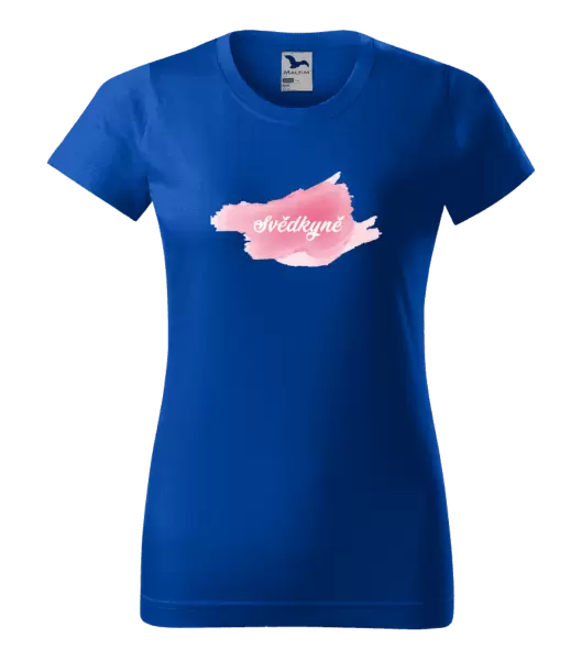 Dámské tričko Svědkyně - růžový podklad