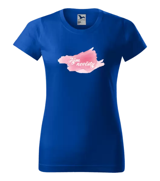 Dámské svatební tričko Tým nevěsty - růžový podklad