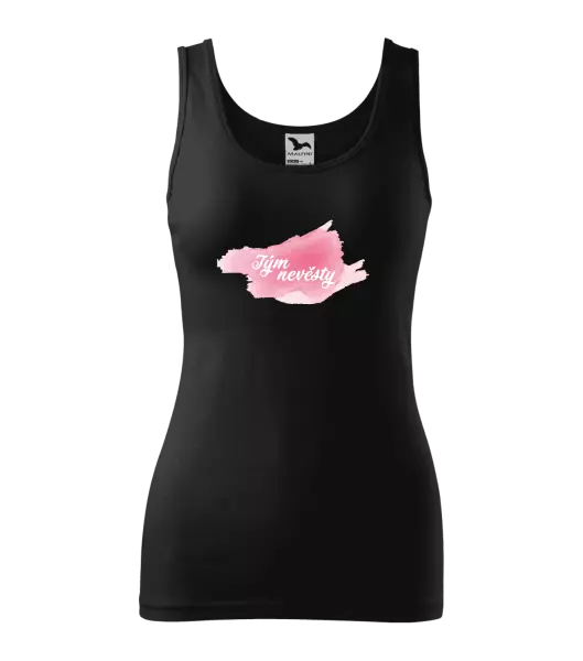 Dámské tílko Tým nevěsty - růžový podklad