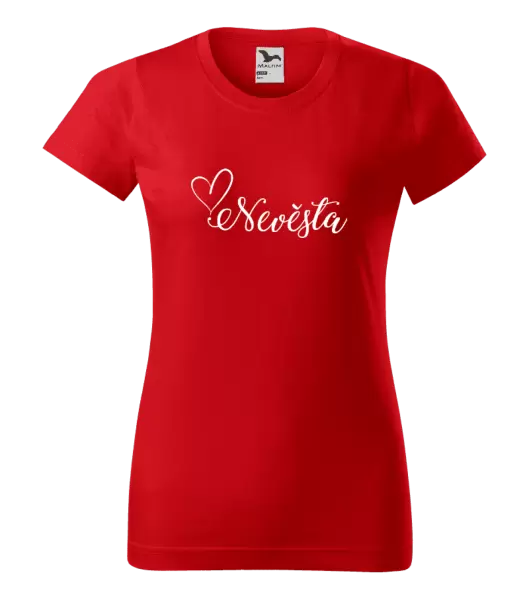 Dámské tričko Nevěsta se srdíčkem