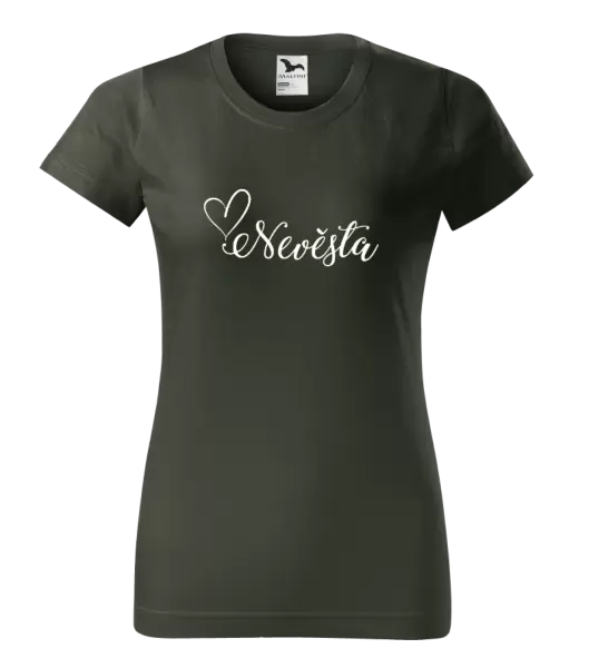 Dámské tričko Nevěsta se srdíčkem