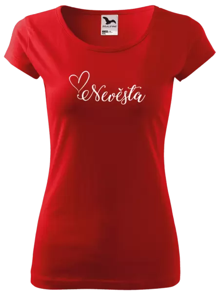 Dámské tričko Nevěsta se srdíčkem