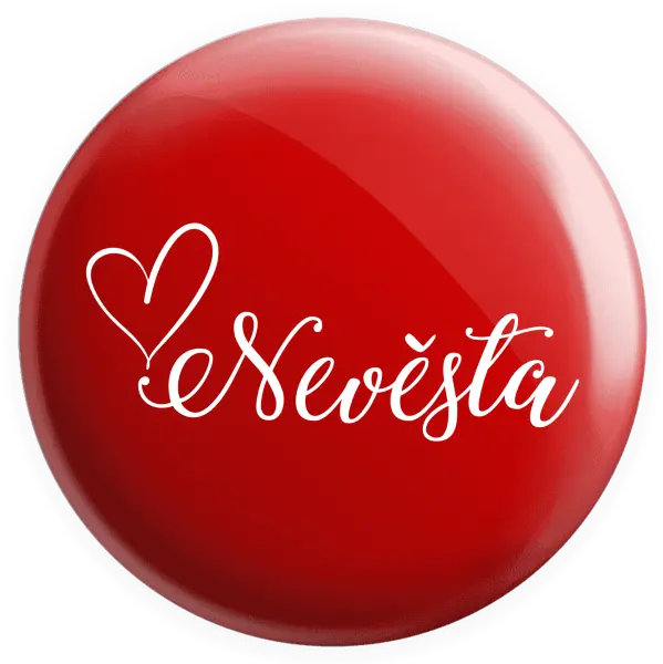 Placka Nevěsta se srdíčkem