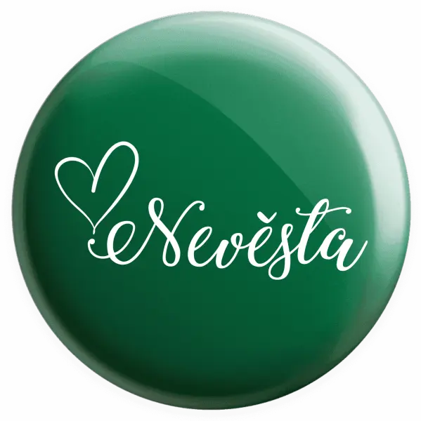 Placka Nevěsta se srdíčkem