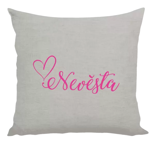 Polštář Nevěsta se srdíčkem