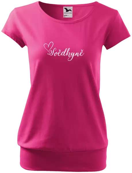 Dámské tričko Svědkyně se srdíčkem