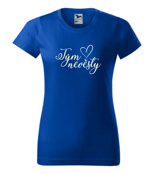 Dámské tričko Tým nevěsty se srdíčkem
