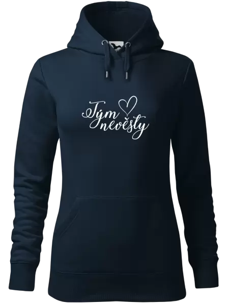 Dámská mikina Tým nevěsty se srdíčkem