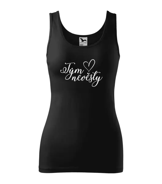 Dámské tílko Tým nevěsty se srdíčkem