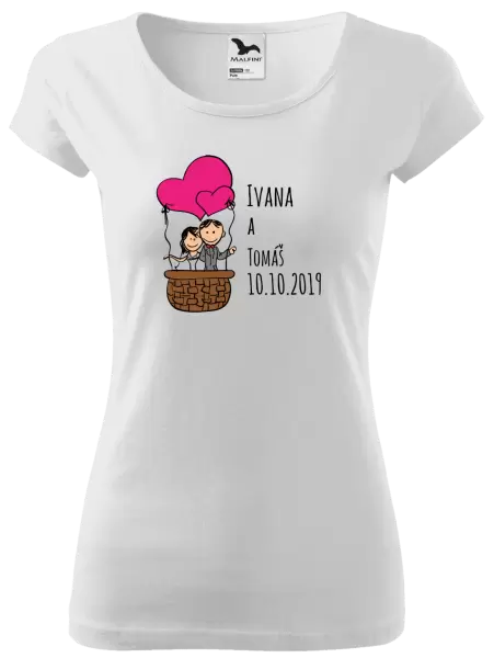 Dámské tričko Balón se jmény