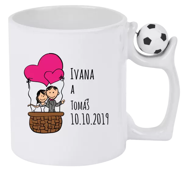 Hrnek Balón se jmény