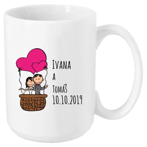 Hrnek Balón se jmény