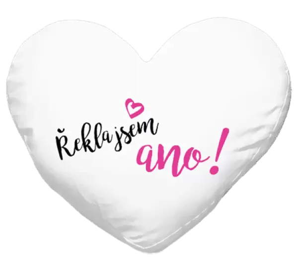Polštář Řekla jsem ano!