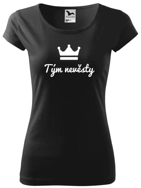 Dámské tričko Tým nevěsty - korunka