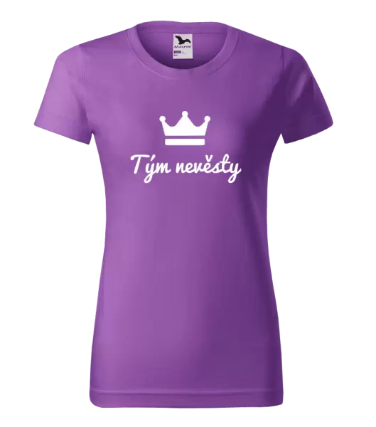 Dámské tričko Tým nevěsty - korunka