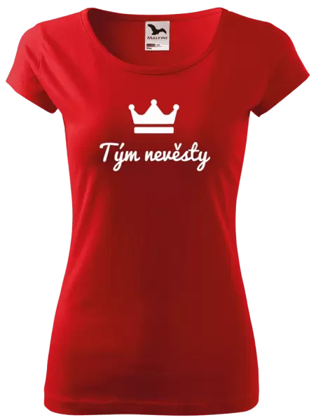 Dámské tričko Tým nevěsty - korunka