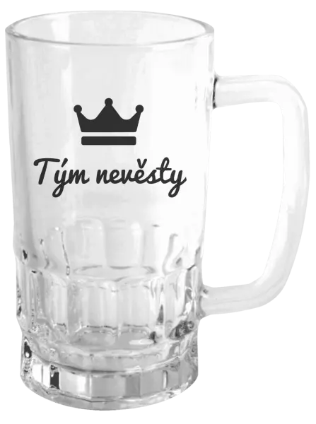 Půllitr Tým nevěsty - korunka
