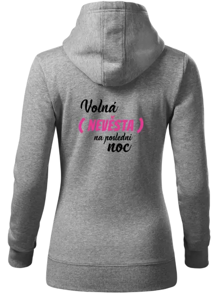 Dámská mikina Volná nevěsta na poslední noc