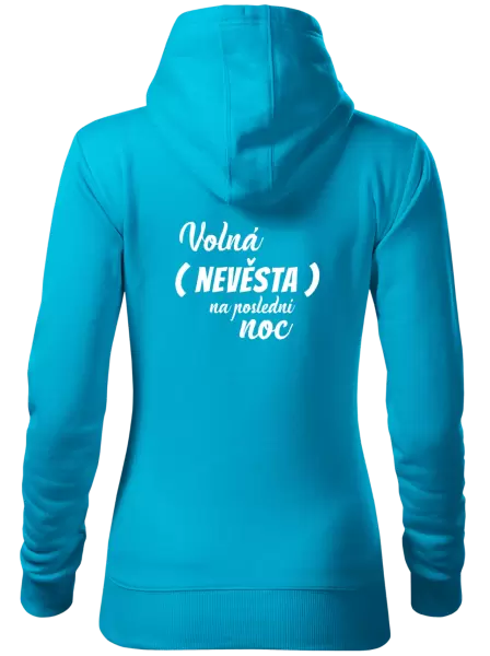 Dámská mikina Volná nevěsta na poslední noc