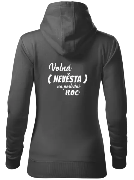 Dámská mikina Volná nevěsta na poslední noc
