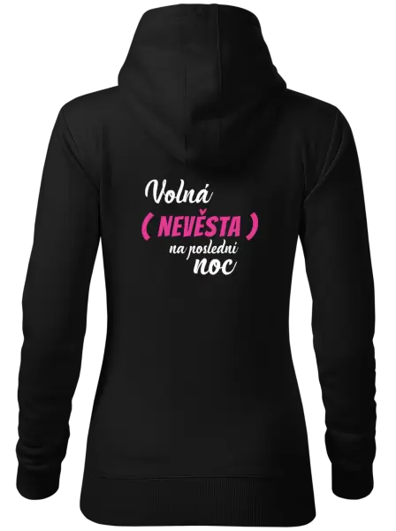 Dámská mikina Volná nevěsta na poslední noc