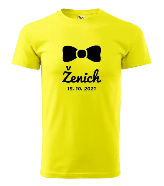 Pánské tričko Ženich s datem