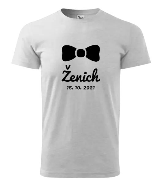 Pánské tričko Ženich s datem