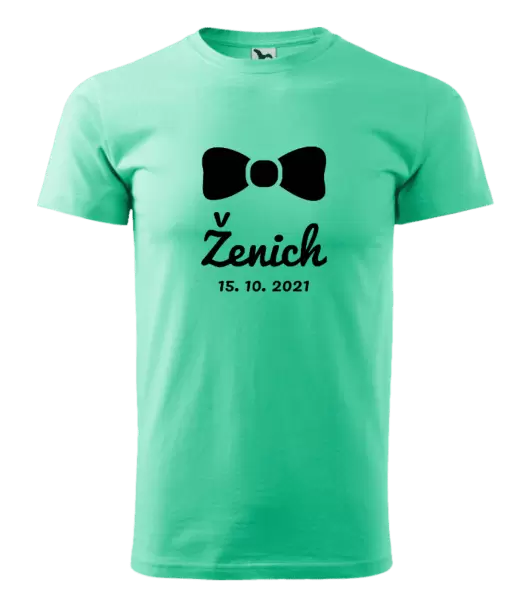 Pánské tričko Ženich s datem