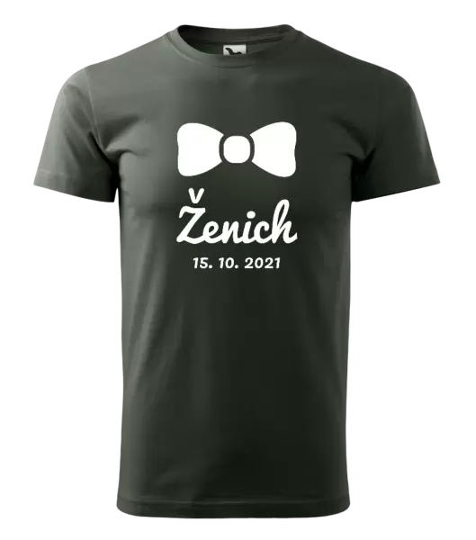 Pánské tričko Ženich s datem