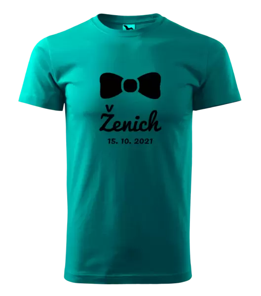 Pánské tričko Ženich s datem