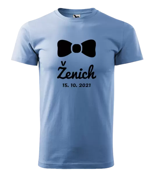 Pánské tričko Ženich s datem