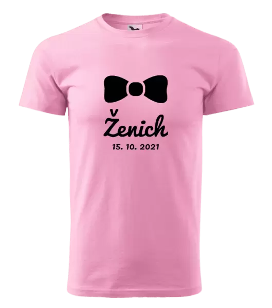 Pánské tričko Ženich s datem
