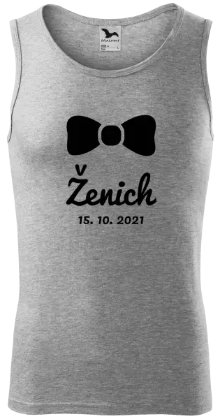 Pánské tílko Ženich s datem