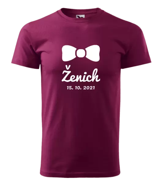 Pánské tričko Ženich s datem