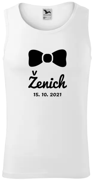 Pánské tílko Ženich s datem