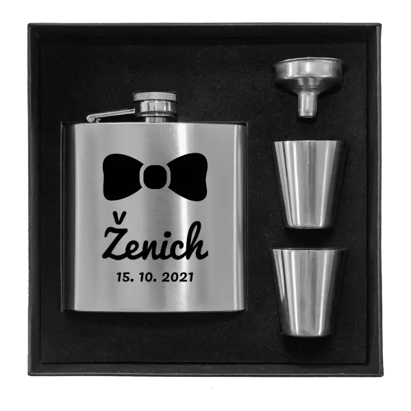 Placatka v krabičce Ženich s datem