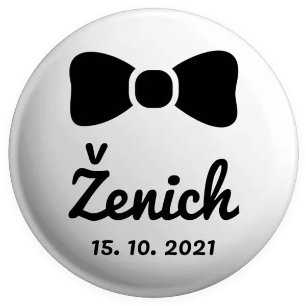 Placka Ženich s datem