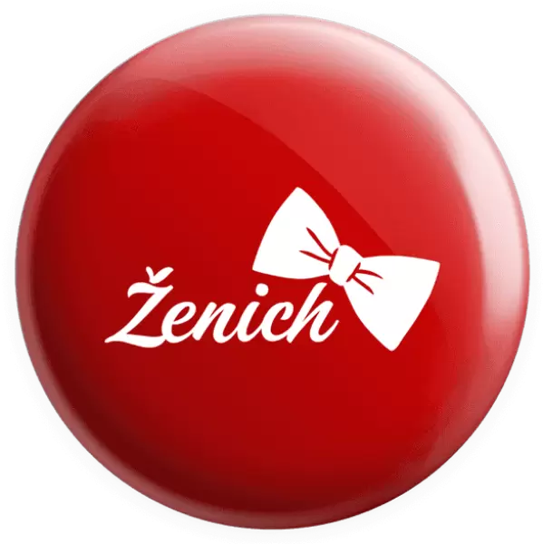 Placka Ženich s motýlkem