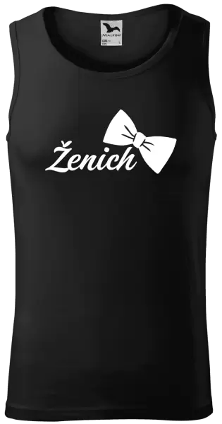 Pánské tílko Ženich s motýlkem