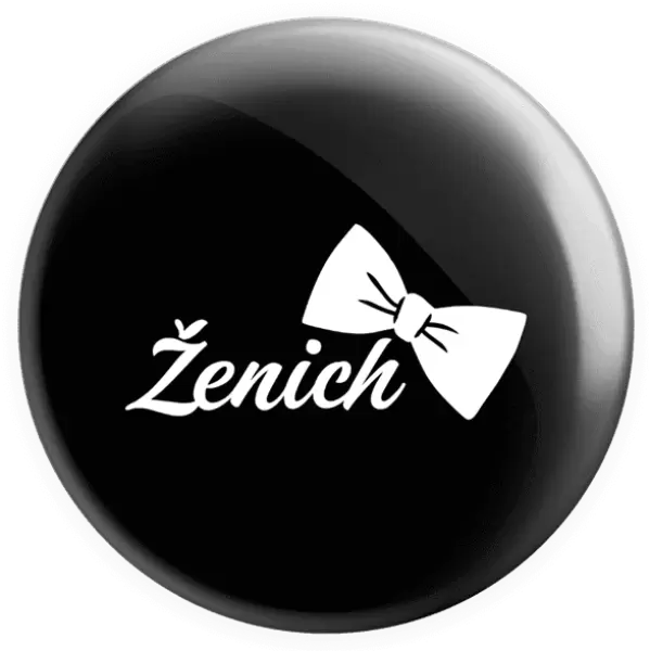 Placka Ženich s motýlkem