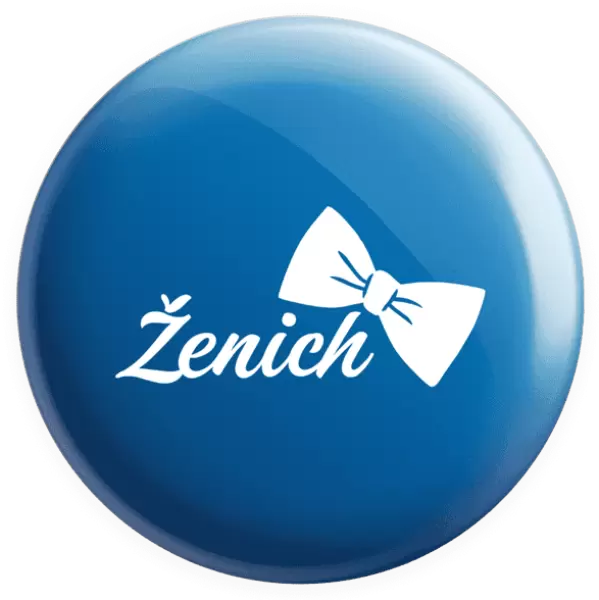 Placka Ženich s motýlkem