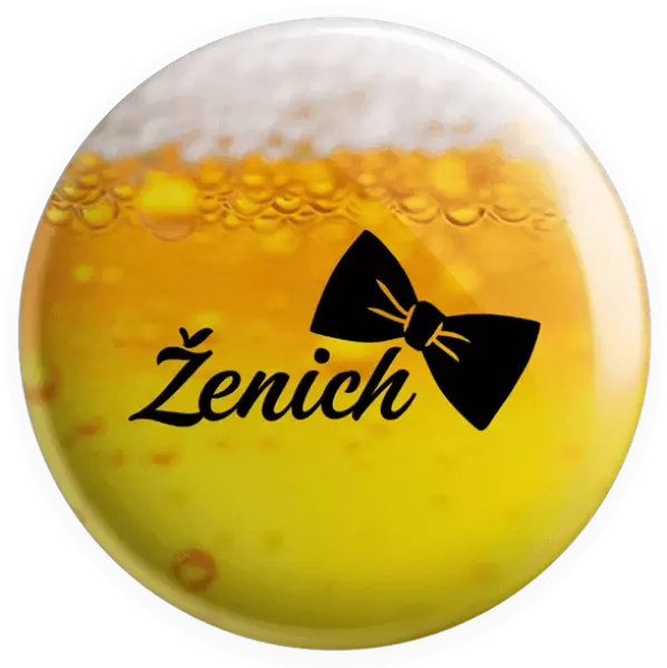 Placka Ženich s motýlkem