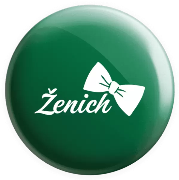 Placka Ženich s motýlkem