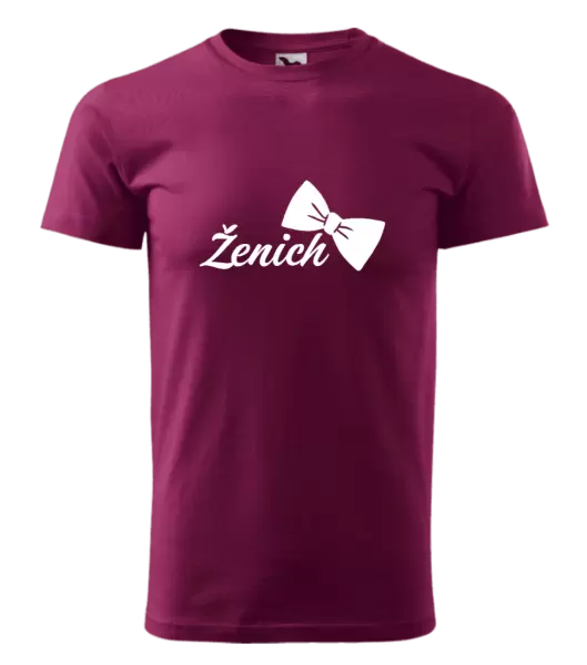 Pánské tričko Ženich s motýlkem