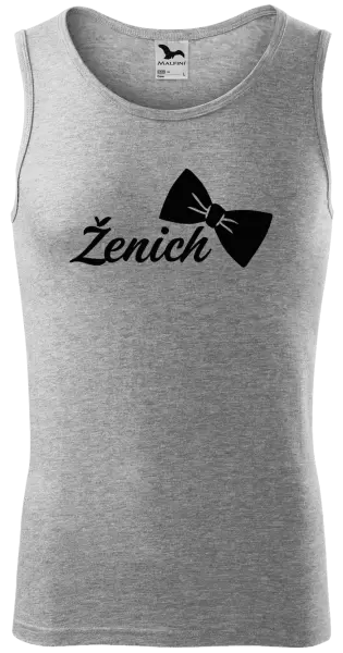 Pánské tílko Ženich s motýlkem