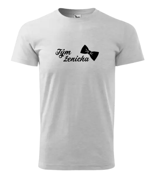 Pánské tričko Tým ženicha s motýlkem