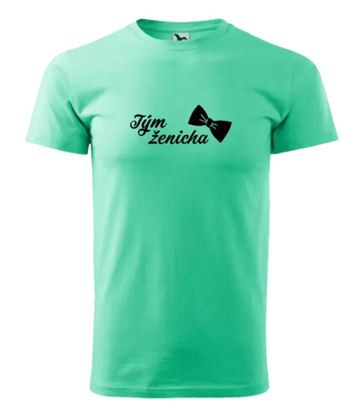 Pánské tričko Tým ženicha s motýlkem