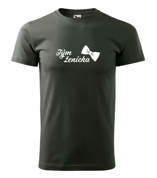 Pánské tričko Tým ženicha s motýlkem