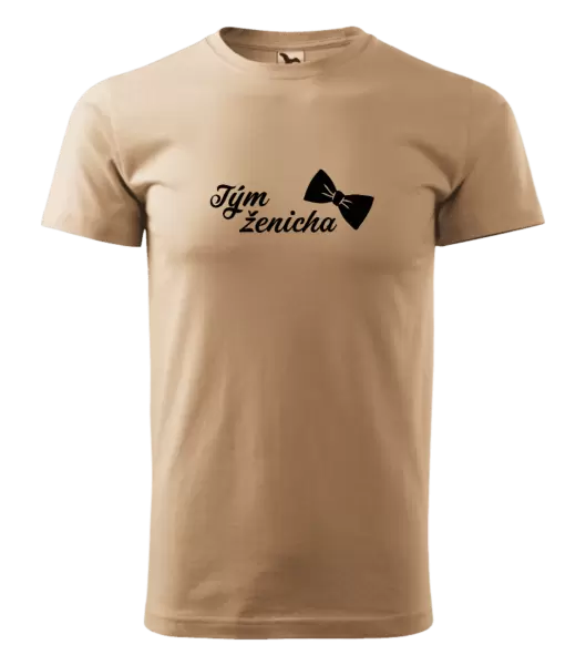Pánské tričko Tým ženicha s motýlkem