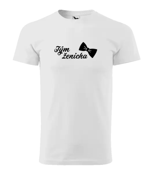 Pánské tričko Tým ženicha s motýlkem